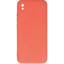 Armüz Xiaomi Redmi 9A Kılıf Nano Içi Kadife Silikon - Turuncu