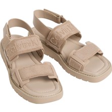 Calvin Klein Bej Kadın Sandalet Sq Molded Sandal Webb