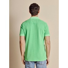 Brooks Brothers Yeşil Erkek Standart Fit Logo Baskılı T-Shirt BBSS26MTS004