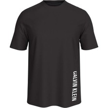 Calvin Klein Siyah Erkek Normal Logo Baskılı T-Shirt LV00NM3019UB1