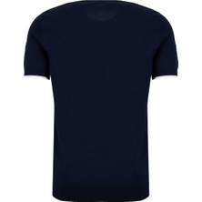 Brooks Brothers Lacivert Erkek Bisiklet Yaka Standart Fit Kazak BBSS26MKL017