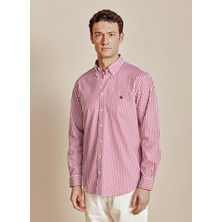 Brooks Brothers Kırmızı Erkek Regular Fit Gömlek BBSS26MSH007