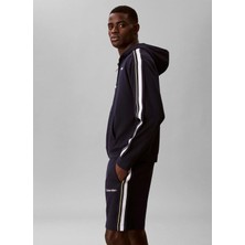 Calvin Klein Jeans Lacivert Erkek Kapüşon Standart Baskılı Sweatshirt LVGMS6W3020PP Lacivert Sweatshirt