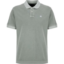 Brooks Brothers Yeşil Erkek Standart Fit Nakışlı T-Shirt BBSS26MTS004