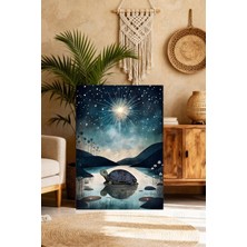 Mgi Design Şık Sevimli Bebek Resmi Boho Stilinde Kanvas Tablo Ofis Duvar Tablosu