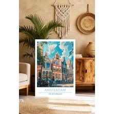 Mgi Design Özel Tasarım Vintage Seyahat Posteri Skandinav Tarzı Kanvas Tablo Salon Dekoru