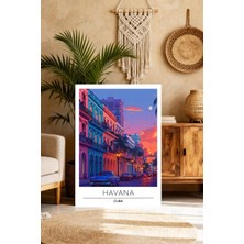 Mgi Design Özel Tasarım Vintage Seyahat Posteri Klasik Kanvas Tablo Mutfak Dekoru