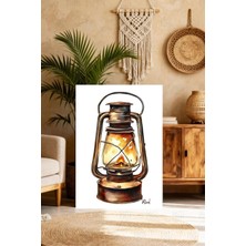 Mgi Design Estetik Sevimli Bebek Resmi Vintage Etkili Kanvas Tablo Mutfak Dekoru