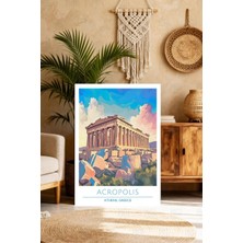 Mgi Design Galeri Kalitesinde Vintage Seyahat Posteri Modern Tarzda Kanvas Tablo Çalışma Odası Sanatı
