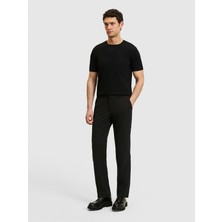 Cacharel Erkek Siyah Slim Fit Beli Lastikli Pantolon 50328690-VR046
