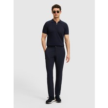 Cacharel Erkek Lacivert Slim Fit Beli Lastikli Pantolon 50328690-VR033