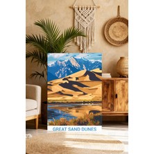 Mgi Design Özel Tasarım Vintage Seyahat Posteri Boho Stilinde Kanvas Tablo Lüks Duvar Sanatı