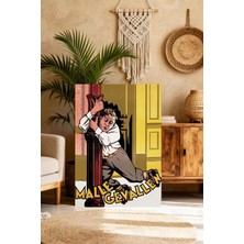 Mgi Design Özgün Vintage Film Posteri Boho Stilinde Kanvas Tablo Salon Dekoru