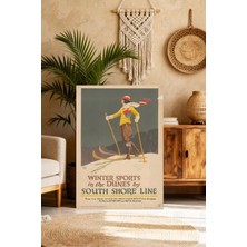 Mgi Design Premium Kalite Vintage Seyahat Posteri Vintage Etkili Kanvas Tablo Ofis Duvar Tablosu