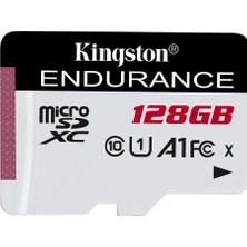 Kingston SDCE-128GB 128GB microSDXC Endurance 95R-45W C10 A1 UHS-I Card Only Hafıza Kartı
