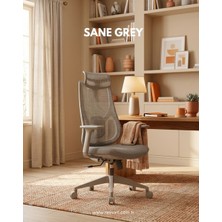 Reinart Sane Gri Ofis Koltuğu | Yönetici Koltuğu -İthal Ürün