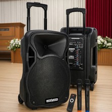 Lastvoice LS-P1915EE Portatif Taşınabilir Mikrofonlu Seyyar Ses Sistemi 15 İNÇ 1200 WATT