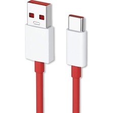 OnePlus C202A Type-C Data ve Şarj Kablosu Kırmızı 1 Metre Hızlı Veri Transferi İçin Uygun