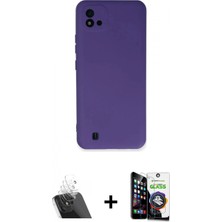 Pileli Store Pilelistore™ C11 2021 Kılıf Ahenk Serisi - Şeffaf Temperli Cam Ekran Koruyucu + Kamera Lens Koruma Cam - Sf