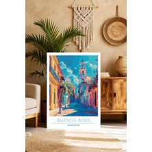 Mgi Design Premium Kalite Vintage Seyahat Posteri Vintage Etkili Kanvas Tablo Yatak Odası Tablosu