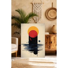 Mgi Design Zarif Modern Sanat Tablosu Vintage Etkili Kanvas Tablo Şık Duvar Dekoru