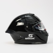 SRKOC Güneş Vizörlü Intercom Uyumlu Full Face Motorsiklet Kaskı