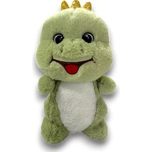 Selay Toys Sevimli Dinazor 25 cm Yeşil Peluş 4440