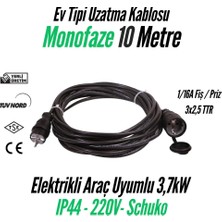 Bemis Monofaze Seyyar Uzatma Kablosu 1/16A Fiş-Priz