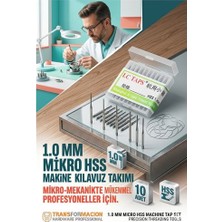 Venüs Shopping Süper Ince 1 mm Hss Hassas Makine Kılavuz Ucu Seti - 10 Adet (Saatçi ve Mikro Mekanik) 723192 -M
