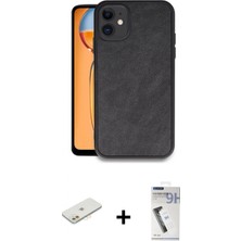 Marsilyan™- iPhone 11 Kılıf Kıvılcım Işık Serisi - Şeffaf Uv Polymer Nano Ekran Koruyucu + Renkli Kamera Lens Koruma Cam - Tu