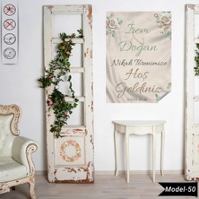 Akıllı Kağıt Statik Tutunma Özellikli Nikah Tablo - Poster Özel Gün ( Model - 50)