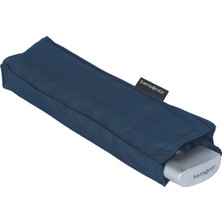 Samsonite Rain Pro Manuel Kilitlemeli Şemsiye Polyester Malzemeden Mavi Renkli Pratik Kullanım