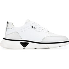 Tamer Tanca Erkek Hakiki Deri Beyaz Sneakers & Spor Ayakkabı 381 23088 Erk Ayk Y26 Kırık Beyaz
