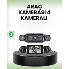 Die Grup  Gps’li 4 Kameralı Araç Iç Dış Kayıt Sistemi 1080P Wifi Destekli