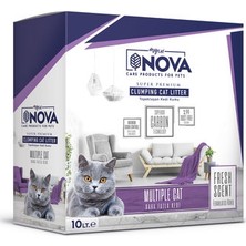 Mycat Nova Active Carbon Topaklaşan Kedi Kumu 10 lt Ferahlatıcı Koku Özelliği ile Daha Fazla Kedi İçin