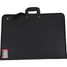 Globox 6682 Siyah Resim Çantası Fermuarlı 35 x 50 cm Günlük Evrak Çantası
