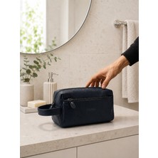 Fossil Siyah %100 Hakiki Deri Unisex Portföy Çantası El Tıraş Çantası - 2067