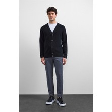 Siyah Regular Fit Hırka