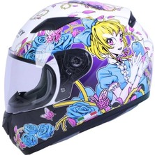 Sway SW-815K Gloss Girl Full Face Çocuk Kaskı - Motodede