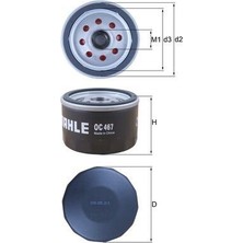 Mahle Depomix Yag Filtresi Kucuk Clio I-Ii-Iii R9-R19 Kango 97-Megane I-Ii Modus 05-Duster 10- Logan 04-Qashqai 06 -13 K9K F8Q K4M E7J K7J F4R F9Q E7F