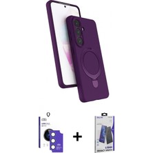 Pileli Store Pilelistore™ Galaxy S26 Kılıf Iz Işık Koleksiyonu - Siyah Bilvis Hayalet Cam Ekran Koruyucu + Bilvis Titan Kamera Lens - Mı
