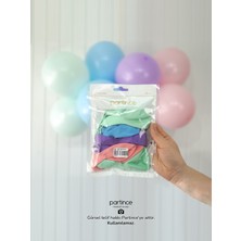 Partince 12 Adet Standart Boy 12'' Mermaid Karışım Renk Balonlar