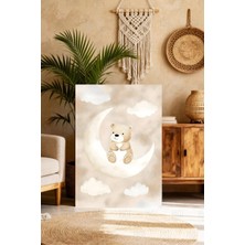 Mgi Design Modern Premium Sevimli Bebek Resmi Vintage Etkili Kanvas Tablo Salon Dekoru