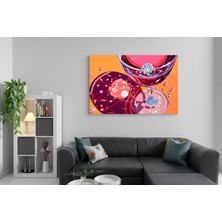 Mgi Design Özgün Pembe Eklektik Tablo Modern Tarzda Kanvas Tablo Şık Duvar Dekoru