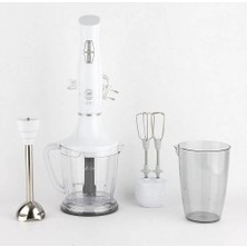 Cvs DN1273 Macellan Beyaz Blender Seti 600 W Güçlü Motor ve 250 ml Kapasite ile Çoklu Fonksiyon