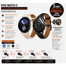 onlinekordon Vivo Watch 3 Uyumlu Nano Darbe Emici Kırılmaz Hidrojel Cam Ekran Koruyucu 2 Adet