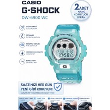 onlinekordon Casio G Shock DW-6900 Wc Uyumlu Nano Jel Ekran Koruyucu 2 Adet Darbe Emici Çizilmez Tpu Film