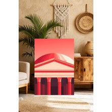 Mgi Design Galeri Kalitesinde Pembe Eklektik Tablo Boho Stilinde Kanvas Tablo Lüks Duvar Sanatı
