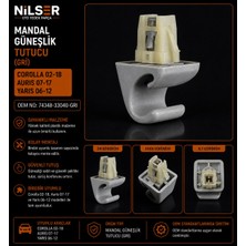 Ns Nilser Auto Parts Corolla Güneşlik Tutucu Mandal 2002-2018 Gri