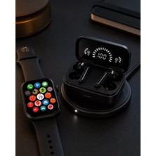 Nemere İthalat Spor ve Günlük Kullanıma Uygun Akıllı Saat ve Bluetooth Kulaklık Seti Yüksek Performans Nemer